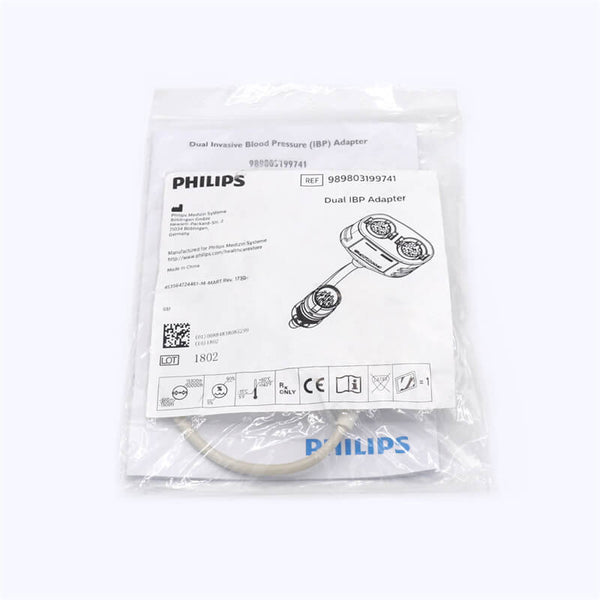 Philips 989803199741 Dual Invasive Blood Pressure IBP Adapter
