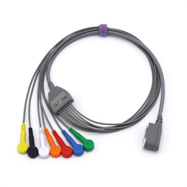 Compatible 2104817-001 GE SEER 1000 holter ECG cable AHA standard