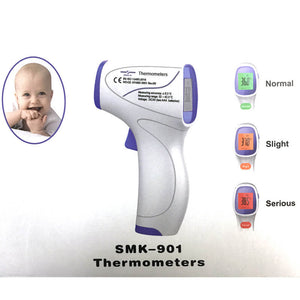 Forehead and Ear Thermometer,Infrared Digital Thermometer Suitable for Baby and Adults Non-contact Temperature Measurement Device - sinokmed