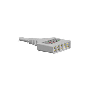 Compatible AAMI ECG Trunk Cable KEC010 AHA 6pins LL-Style Connector - sinokmed