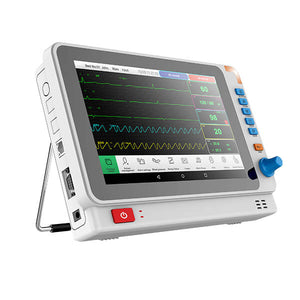 PM10A Patient Monitor with 6 Parameter to Monitor Vital Sign ECG NIBP RESP TEMP SPO2 PR 10.1 Inch - sinokmed