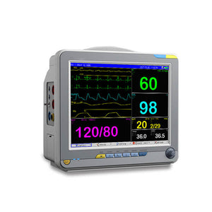PM12 Patient Monitor with 6 Parameter to Monitor Vital Sign ECG NIBP RESP TEMP SPO2 PR 12.1 Inch - sinokmed