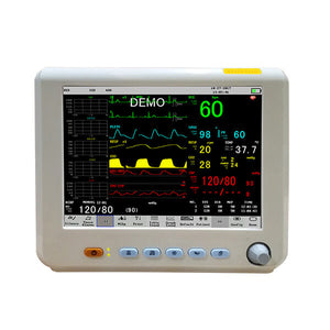 PM80D Patient Monitor with 6 Parameter to Monitor Vital Sign ECG NIBP RESP TEMP SPO2 PR 8 Inch - sinokmed