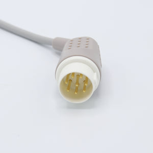 Compatible Philips M1736A ECG Cable 5 Leadwires 8 pin Snap IEC European Standard Connector - sinokmed