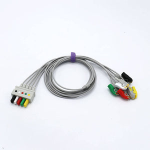 Compatible Draeger-Siemens ECG 5 lead wires IEC European Standard Pinch/Grabber Connector - sinokmed