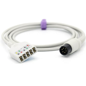 Compatible AAMI ECG Trunk Cable 6pins IEC European Standard