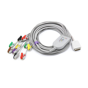 Compatible Nihon Kohden EKG Cable 10 Lead IEC Pinch/Grabber 15 pins European Standard Connector