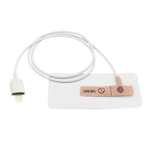 Compatible Masimo 1800 Disposable Spo2 Sensor Infant Adhesive Sensor LNOP Male Connector 12 Pack - sinokmed