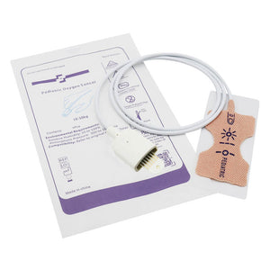 Compatible Masimo 1025 Disposable Spo2 Sensor Pediatric Adhesive Sensor LNOP Male Connector12 Pack - sinokmed