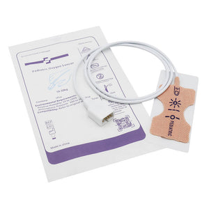 Compatible Nellcor D20 Disposable Spo2 Sensor Probe non-Oximax 7 Pin Pediatric 12 Pack - sinokmed