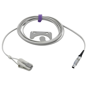 Compatible Nonin Spo2 Sensor Adult Ear Clip 9.8 ft 6 Pins Connector - sinokmed