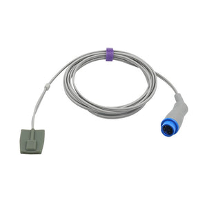 Compatible Biolight SpO2 Sensor Pediatric soft 9.8 ft 7 Pins Connector - sinokmed