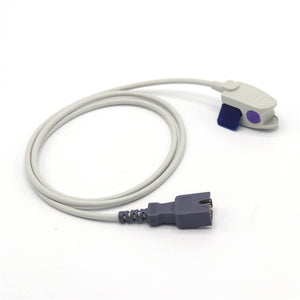 Compatible Masimo 1864 Spo2 Sensor Pediatric Clip 3.2 ft 9 Pins Connector