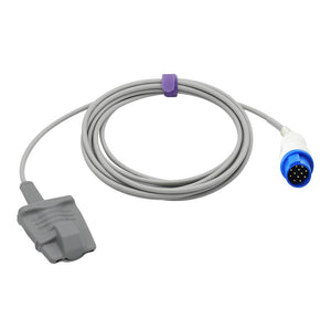 Compatible Biolight SpO2 Sensor Nellcor Oximax Tech Adult Finger Soft 9.8 ft 12 Pins Connector - sinokmed
