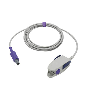 Compatible Biolight SpO2 Sensor Adult Finger Clip 9.8 ft 5 Pins Connector - sinokmed