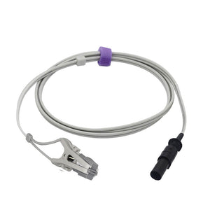 Compatible Datex Ohmeda Veterinary Spo2 Sensor Animal Ear Tongue Clip 3.2 ft 7 Pins Connector - sinokmed