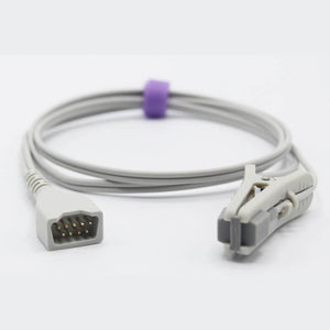 Compatible Dolphin Veterinary Spo2 Sensor Animal Ear Tongue Clip Connector - sinokmed
