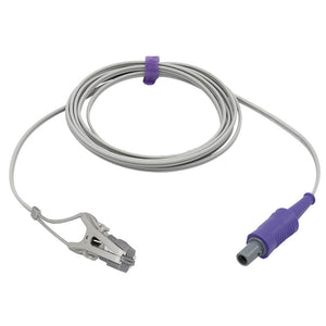 Compatible Bionet Veterinary Spo2 Lingual Sensor Vet Ear Tongue 9.8 ft 7 Pins Connector - sinokmed