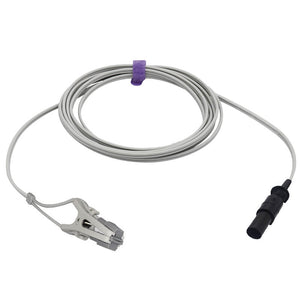 Compatible for Novametrix Veterinary Spo2 Sensor Animal Ear Tongue Clip 9.8 ft 7 Pins Connector - sinokmed