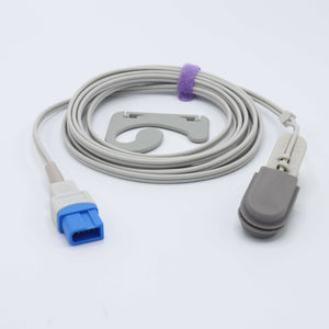 Compatible for Spacelabs Veterinary Spo2 Lingual Sensor Vet Ear Tongue 9.8 ft 10 Pins Connector - sinokmed