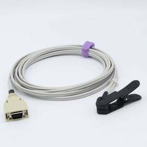 Compatible Nellcor Veterinary Spo2 Sensor Lingual Sensor Vet Ear Tongue 9.8 ft 14 Pins Connector - sinokmed