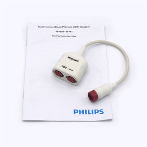 Philips 989803199741 Dual Invasive Blood Pressure IBP Adapter Cable