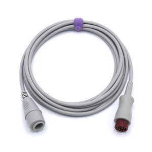 Compatible Mindray 0010-21-12179 IBP Adapter Cable Edward Connector Invasive Blood Pressure Cable