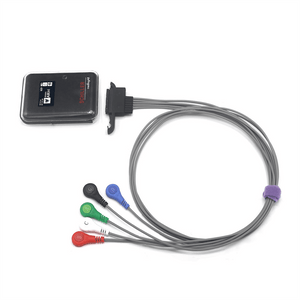 Compatible Medilog AR  ECG Cable Holter Recorder 16 Pin 5 Lead AHA Snap