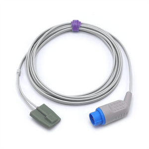 Compatible Biolight SpO2 Sensor Pediatric soft 9.8 ft 12 Pins Connector
