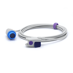 Compatible Biolight SpO2 Sensor Pediatric Clip 9.8 ft 12 Pins Connector