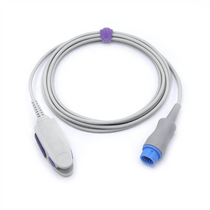 Compatible Biolight SpO2 Sensor Adult Finger Clip 9.8 ft 9 Pins Connector