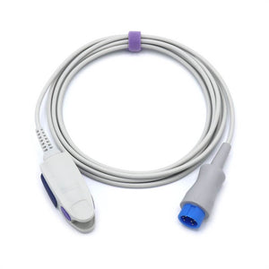 Compatible for Mindray T5/T8 Spo2 Sensor Nellcor OxiSmart Finger Clip 9.8 ft 7 Pins Connector