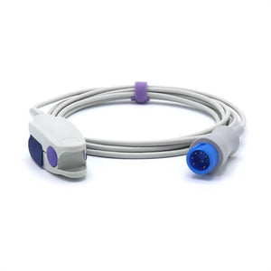 Compatible for Mindray T5/T8 Spo2 Sensor Nellcor OxiSmart Finger Clip 9.8 ft 7 Pins Connector