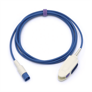 Compatible Philips SpO2 Sensor Adult Finger Clip 9.8 ft 8 Pins Connector Nellcor Oximax Tech