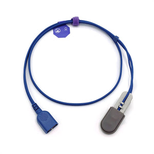 Compatible Nihon Kohden Spo2 Sensor Ear Clip 3.2 ft 9 Pins Connector