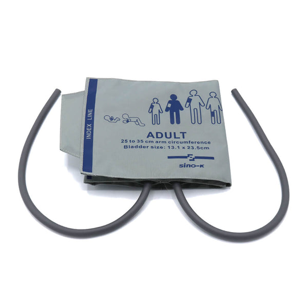 Reusable Blood Pressure Cuff Double Tube Adult Use 25 - 35 cm Arm Circ ...