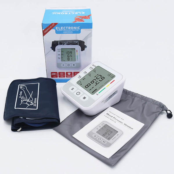 Automatic Digital Upper Arm Blood Pressure Monitor with Cuff fits