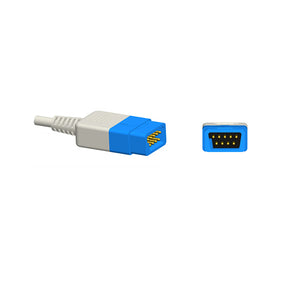 Compatible for GE Trusignal   Spo2 Sensor TS-E-D Adult Ear Clip 3.2 ft 9 Pins Connector - sinokmed
