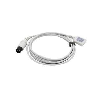 Compatible AAMI ECG Cable AHA 6pins Straight Connector - sinokmed