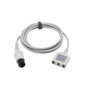 Compatible AAMI ECG Trunk Cable AHA 6pins LL Style Connector - sinokmed