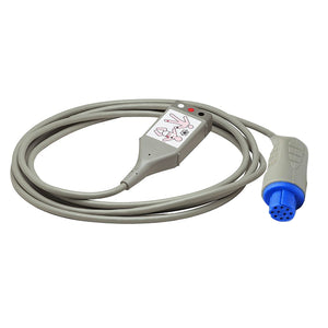Compatible Datex Ohmeda ECG Trunk Cable 545302/545307 3 Lead to 10Pin Connector AHA Latex - sinokmed