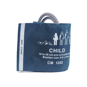 Reusable NIBP Cuff Double Tube Pediatric Use 18 - 26 cm Arm Circumference - sinokmed