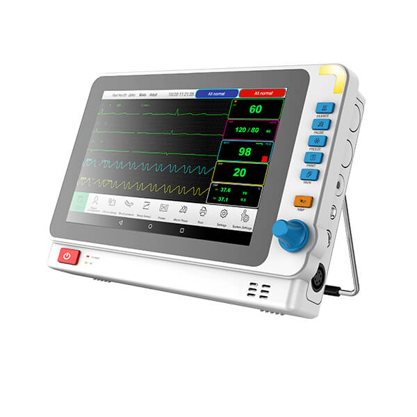 Monitor Parametri Vitali Portatile Yonker 8 Pollici, 6 Parametri: ECG, NIBP, PR, SPO2, RESP, TEMP, Nuovo