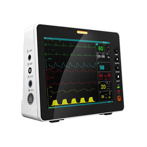 PM80A Patient Monitor with 6 Parameter to Monitor Vital Sign ECG NIBP RESP TEMP SPO2 PR 8  Inch - sinokmed