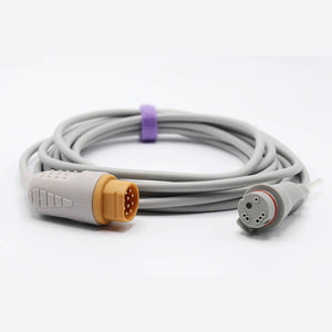 Compatible Drager Siemens IBP Adapter Cable Transducer BD Connector Invasive Blood Pressure Cable - sinokmed