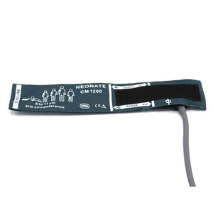 Reusable Blood Pressure Cuff Single Tube Neonate Use 6 - 11 cm Arm Circumference( dark green with bag） - sinokmed