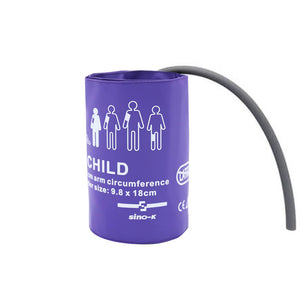 Sino-K Reusable NIBP Cuff with Bladder Double/Single Tube Child Use 18 - 26 cm Arm Circumference - sinokmed