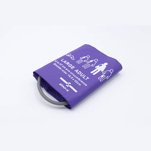 Reusable Blood Pressure Cuff Single Tube Large Adult Use 33 - 47 cm Arm Circumference (Purple style) - sinokmed