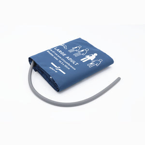 Reusable Blood Pressure Cuff Single Tube Large Adult Use 33 - 47 cm Arm Circumference (blue style) - sinokmed