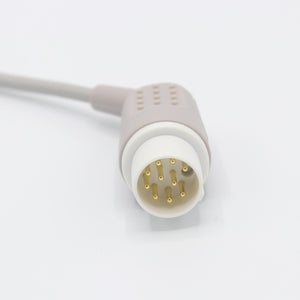 Compatible Mennen ECG cable 5 leadwires AHA Pinch connector - sinokmed